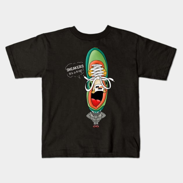 Real Sneakerhead Kids T-Shirt by Acinony